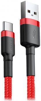 Кабель Baseus Cafule Cable USB for Type-C 2 A 2 м Red (CATKLF-C09) 