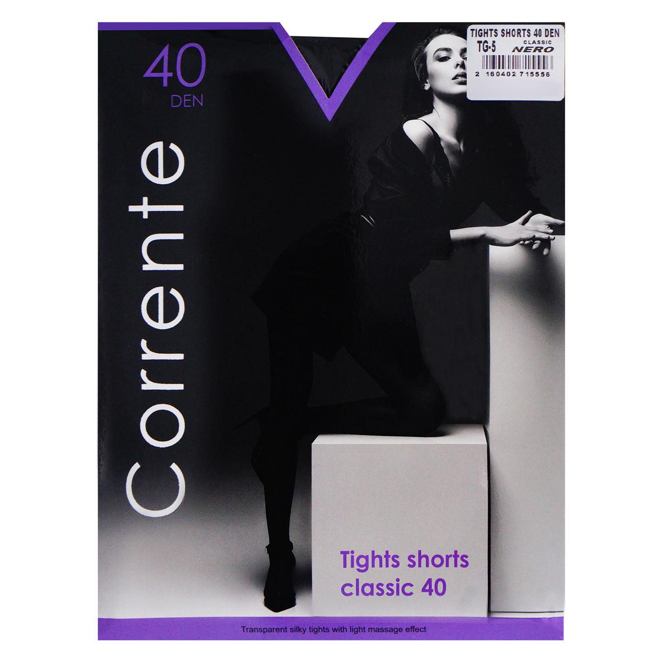 Колготки Corrente з шортиками чорний 40 ден p.5