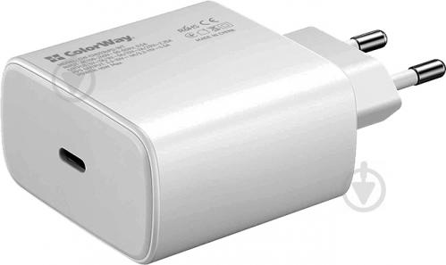 Мережевий зарядний пристрій Colorway Power Delivery Port PPS USB Type-C (45W) Білий