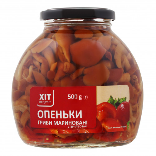 Опеньки мариновані стерилізовані Хіт продукт с/б 500г